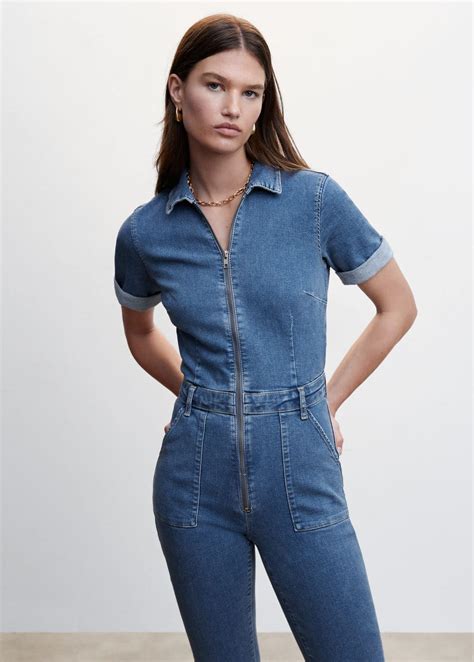 jeans jumpsuit mango|More.